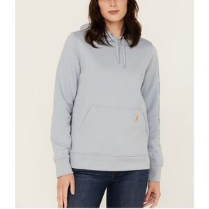 Carhartt Rain Defender Pullover Hoodie with Sleeve Logo Size L